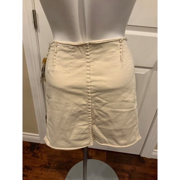 Project Alabama Tan Designer Patchwork Skirt W/ Raw Edges, Size NA - Picture 6 of 7